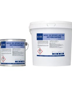 Blik en emmer betoncoating van Wixx Coatings