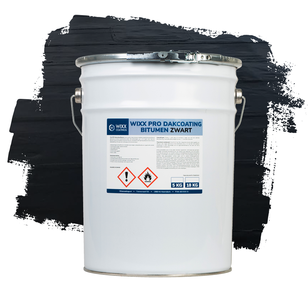 Wixx PRO Dakcoating Bitumen Zwart - Afbeelding 3