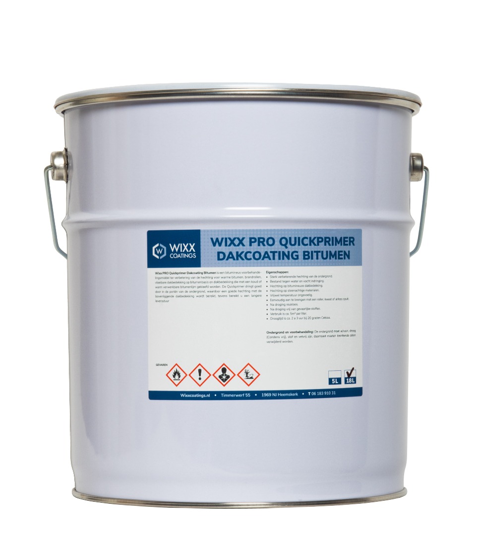 Wixx PRO Quickprimer Dakcoating Bitumen - Afbeelding 3