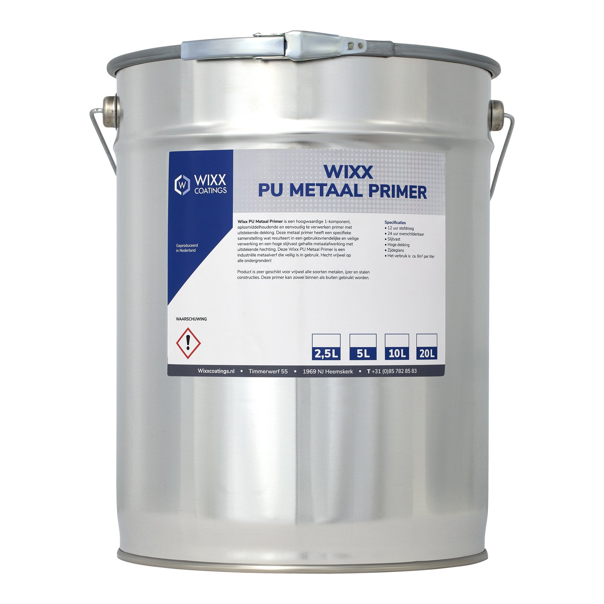 Blik PU metaalprimer van Wixx coatings