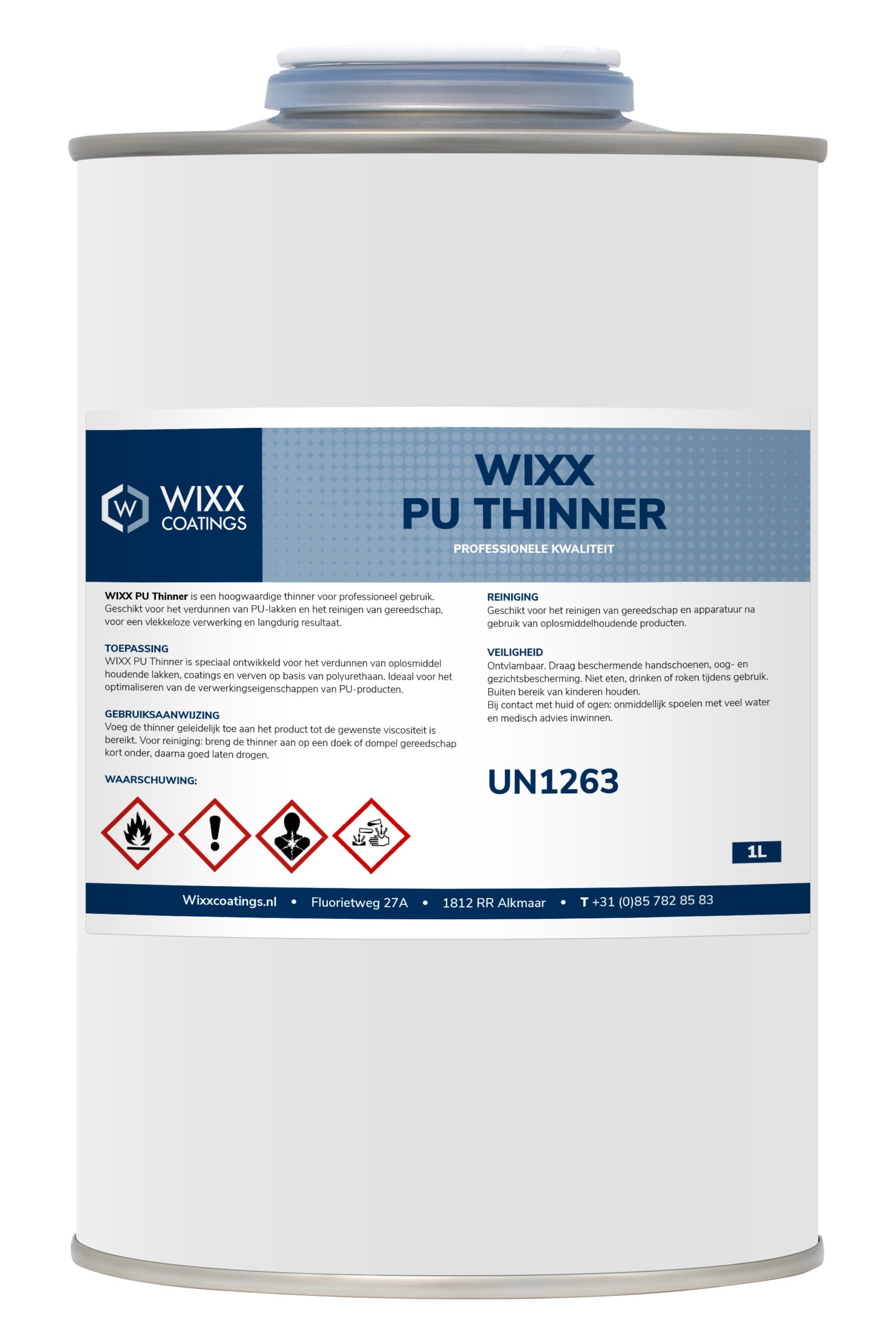 Blik thinner van Wixx Coatings