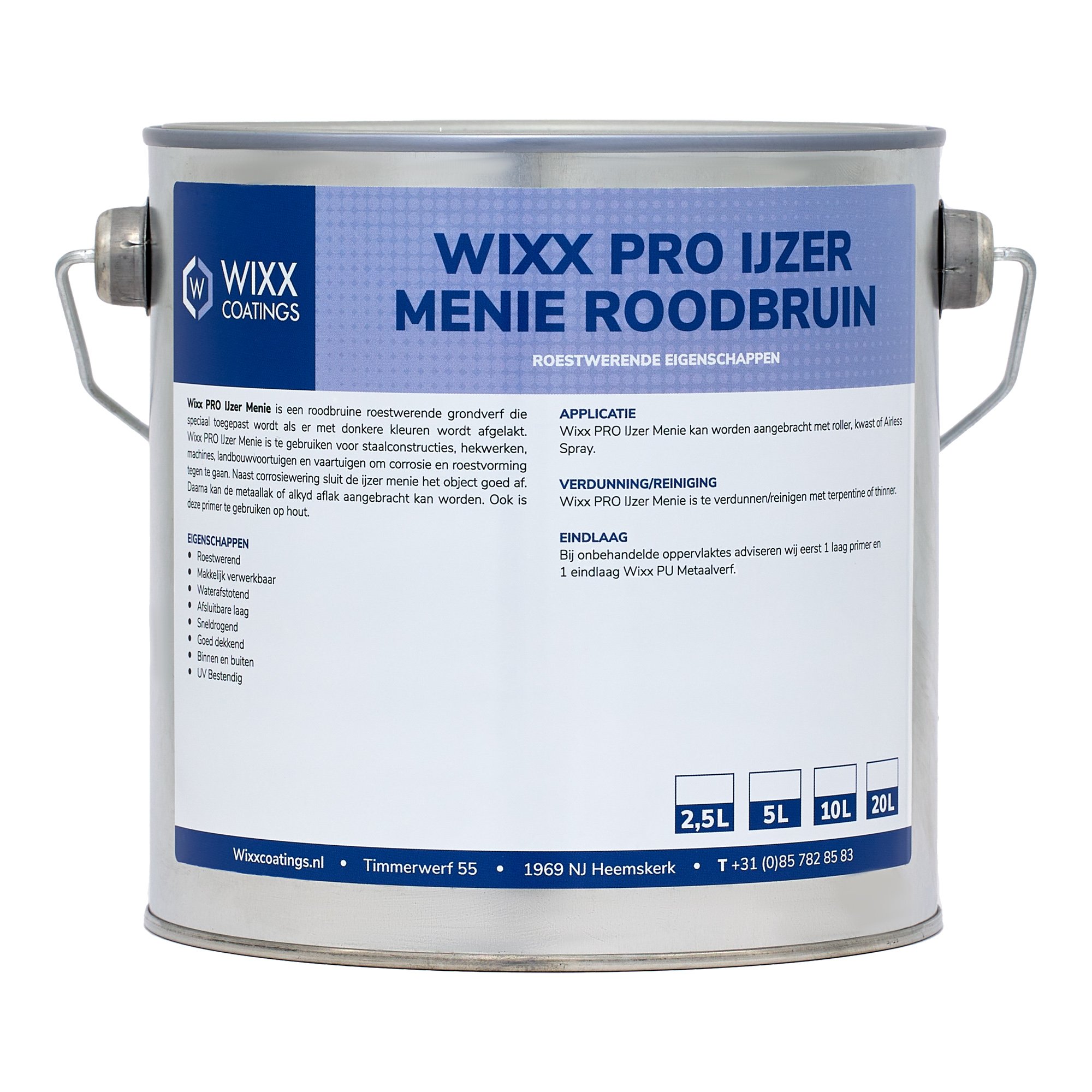 Blik ijzermenie van Wixx Coatings