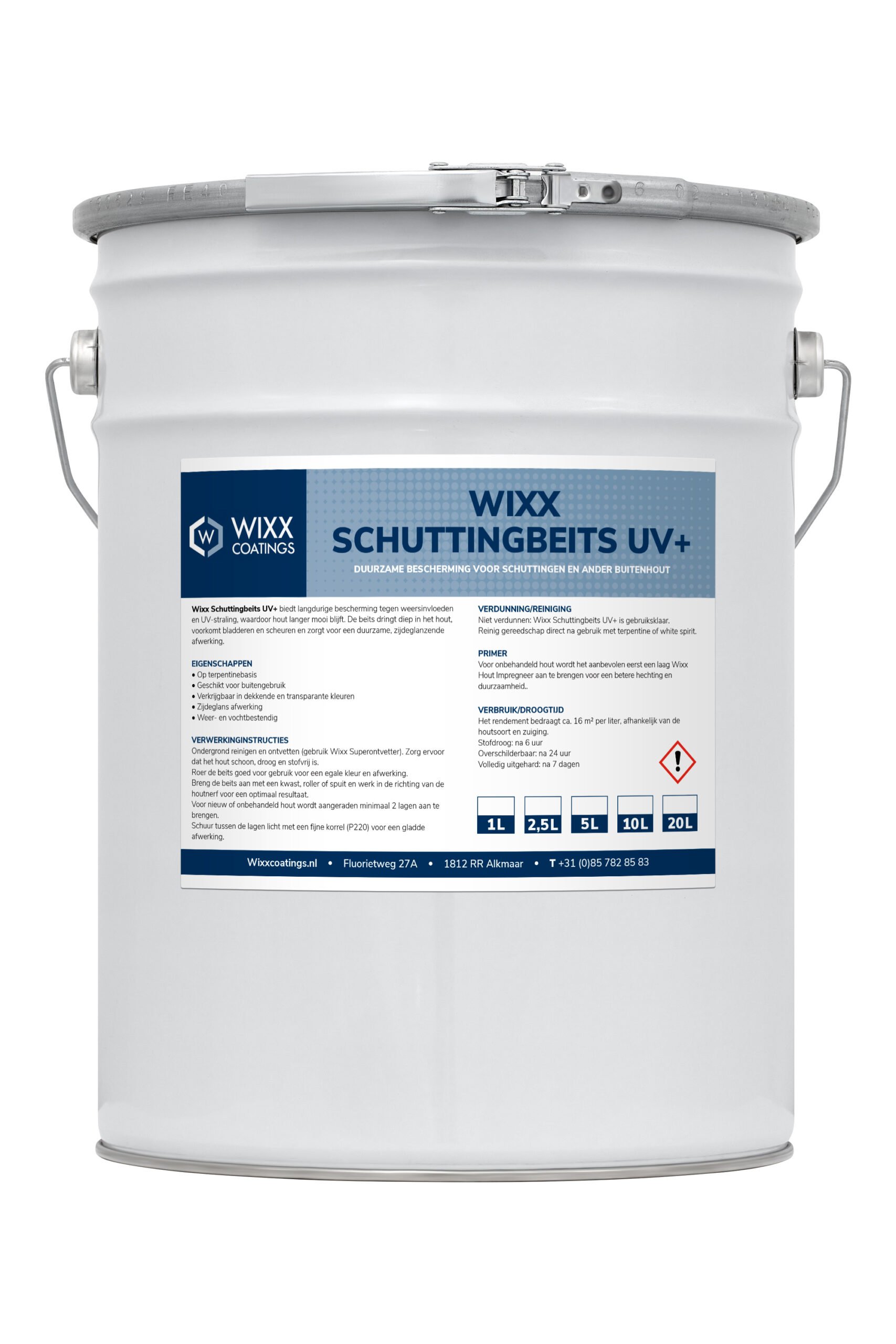 Blik schutting beits van Wixx Coatings