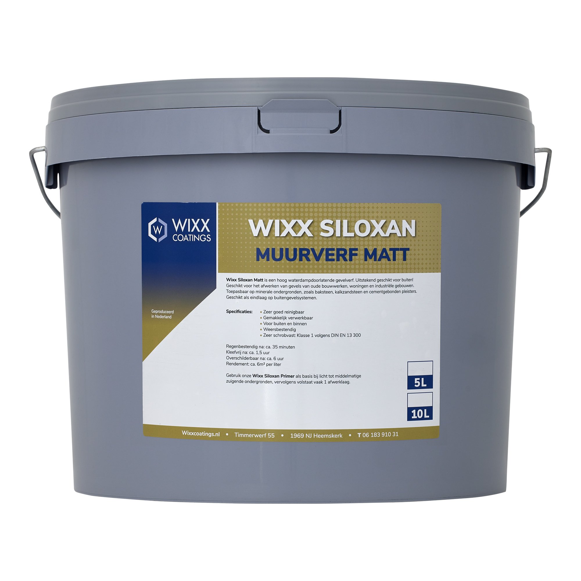 Emmer muurverf van Wixx Coatings