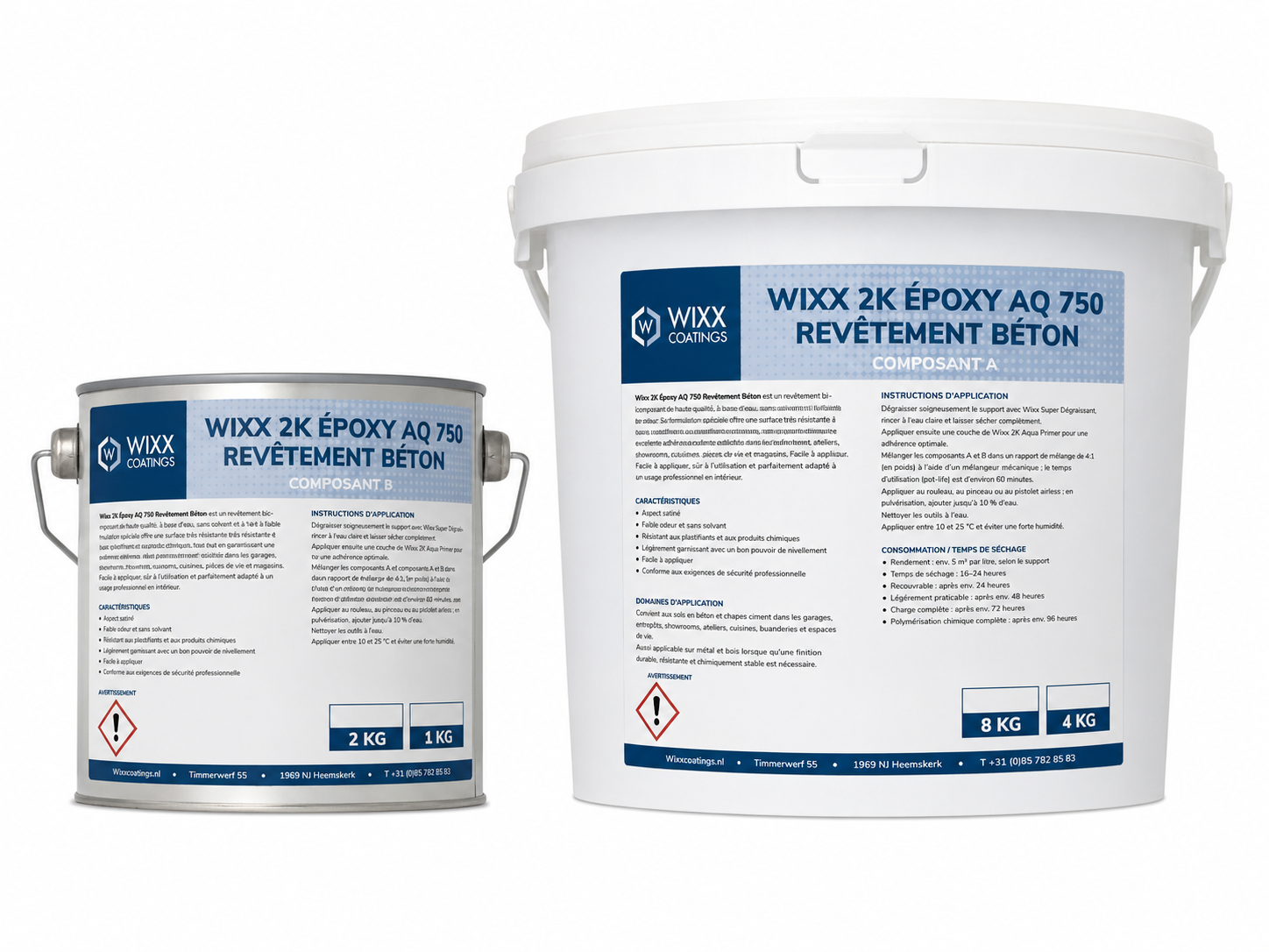 Wixx 2K Époxy AQ 750 Revêtement Béton