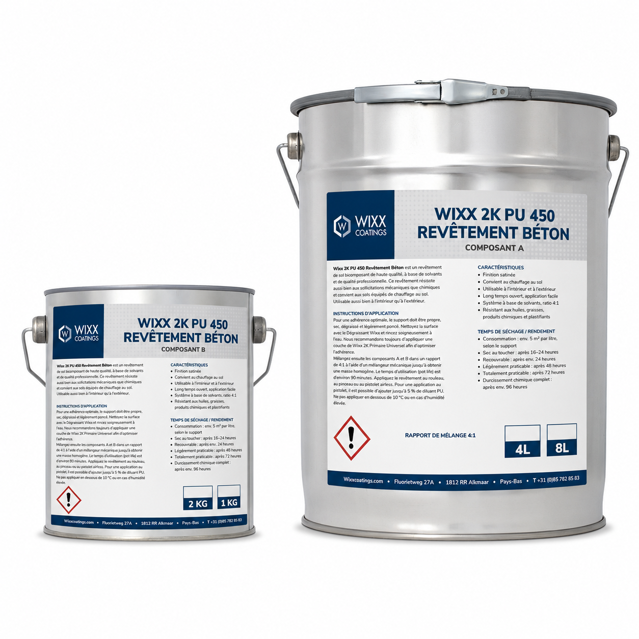 Wixx 2K PU 450 Revêtement Béton