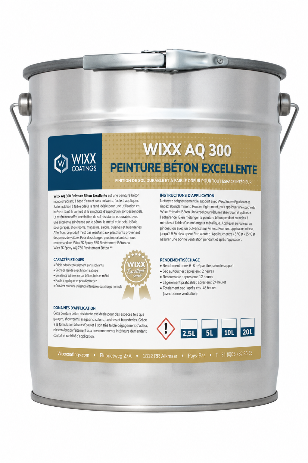 Wixx AQ 300 Peinture Béton Excellente