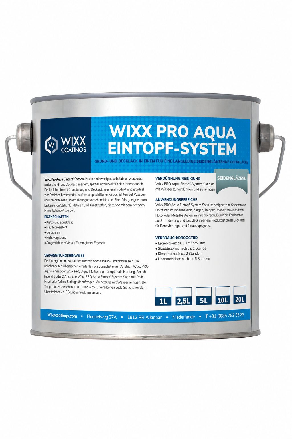 Wixx PRO Aqua Eintopf-System Seidenglänzend