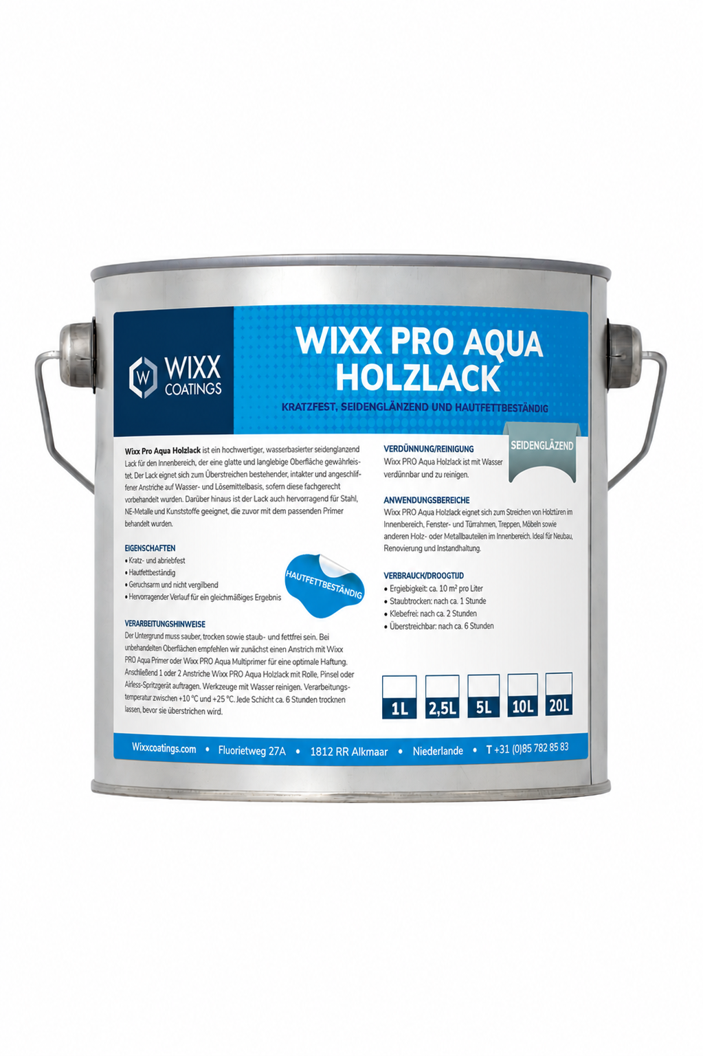 Wixx PRO Aqua Holzlack Seidenglänzend