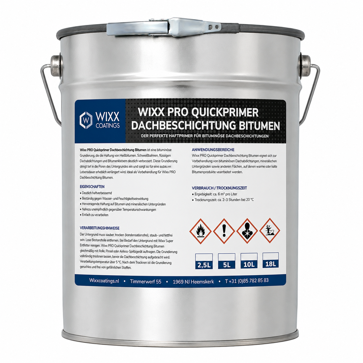 Wixx PRO Quickprimer Dachbeschichtung Bitumen
