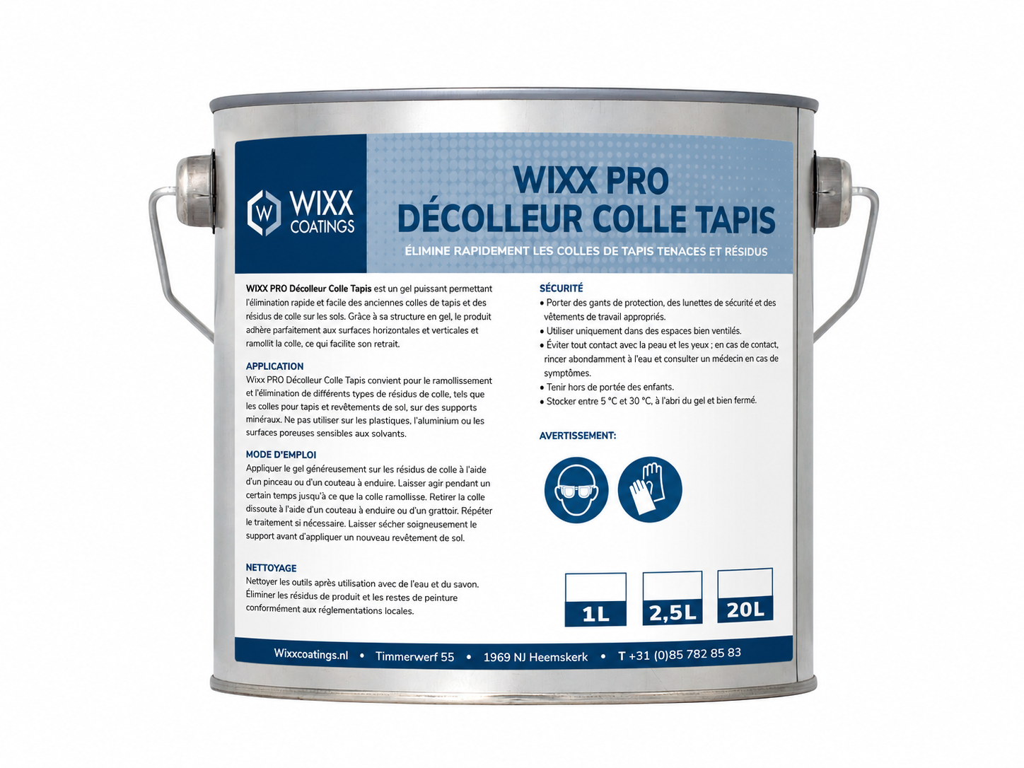 Wixx PRO Décolleur Colle Tapis
