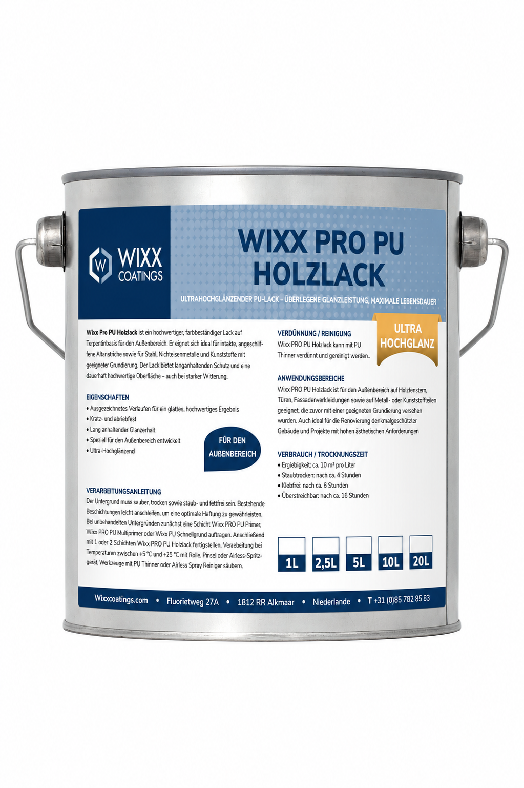 Wixx PRO PU Holzlack Ultra Hochglanz
