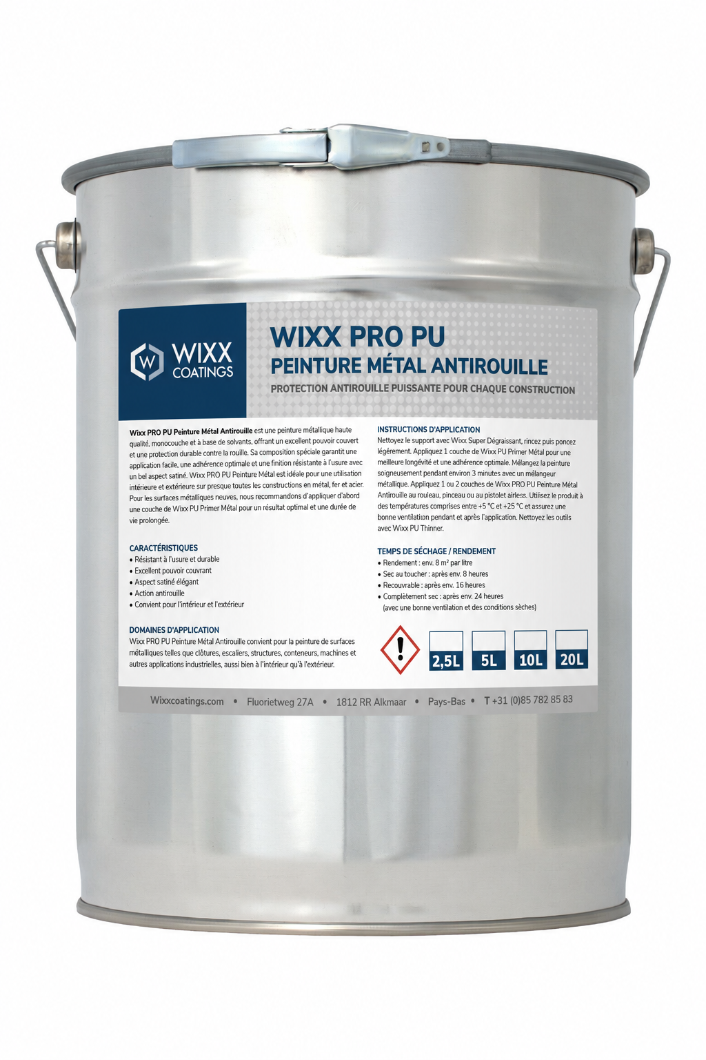 Wixx PRO PU Peinture Métal Antirouille