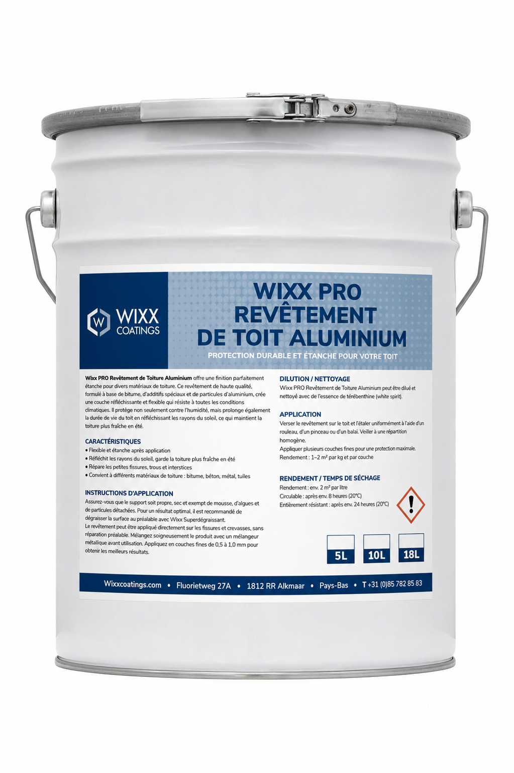 Wixx PRO Revêtement de Toit Aluminium