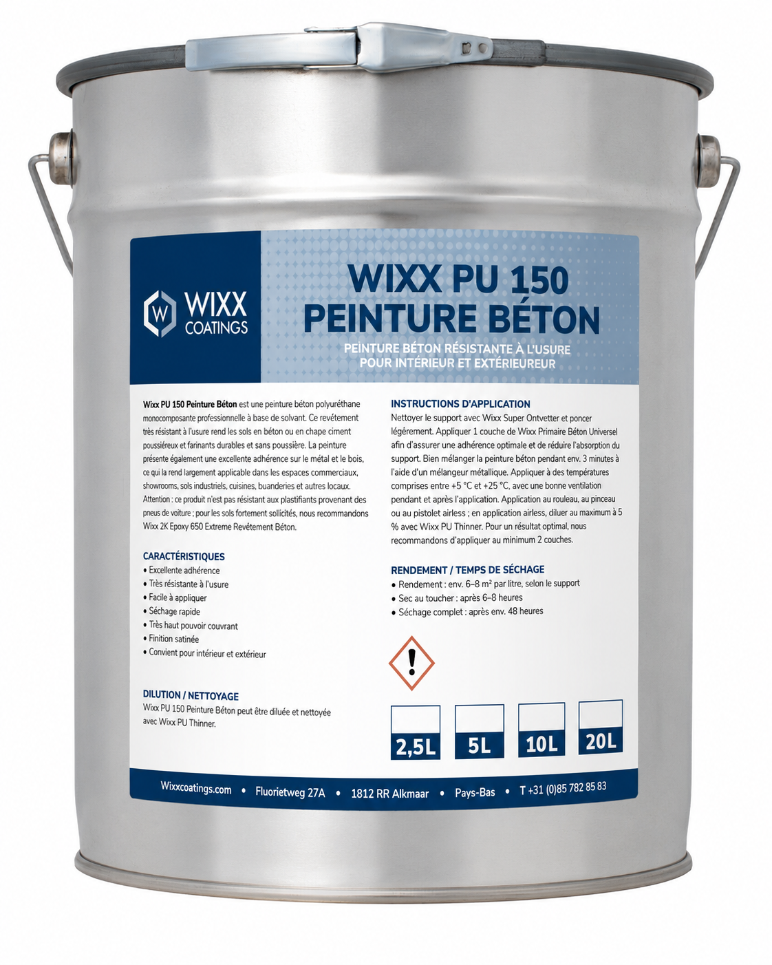 Wixx PU 150 Peinture Béton