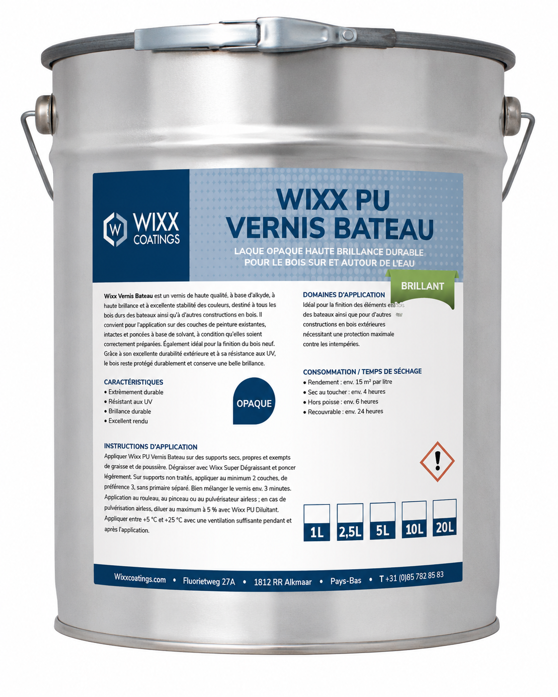 Wixx PU Vernis Bateau Opaque Brillant
