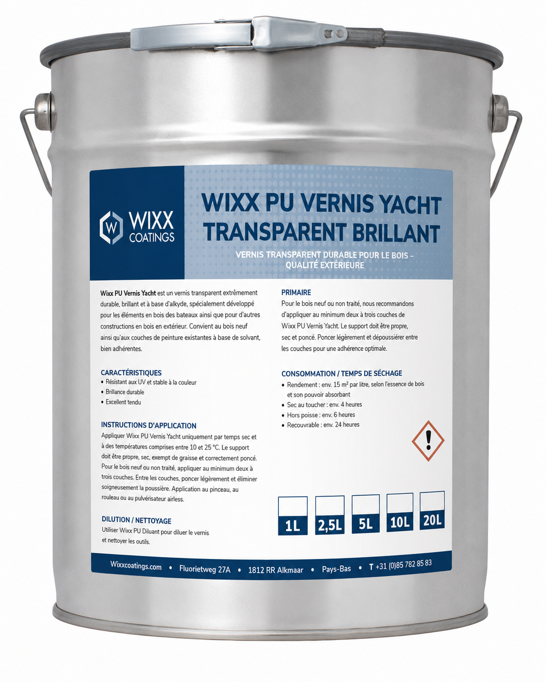 Wixx PU Vernis Yacht Transparent Brillant