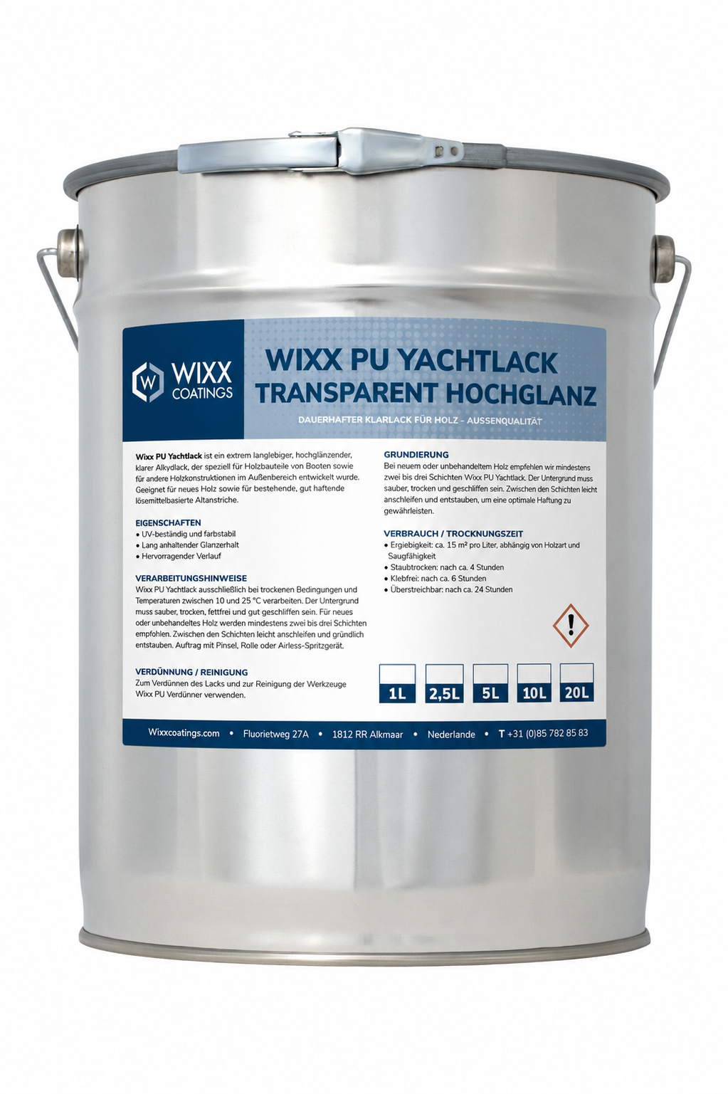 Wixx PU Yachtlack Transparent Hochglanz