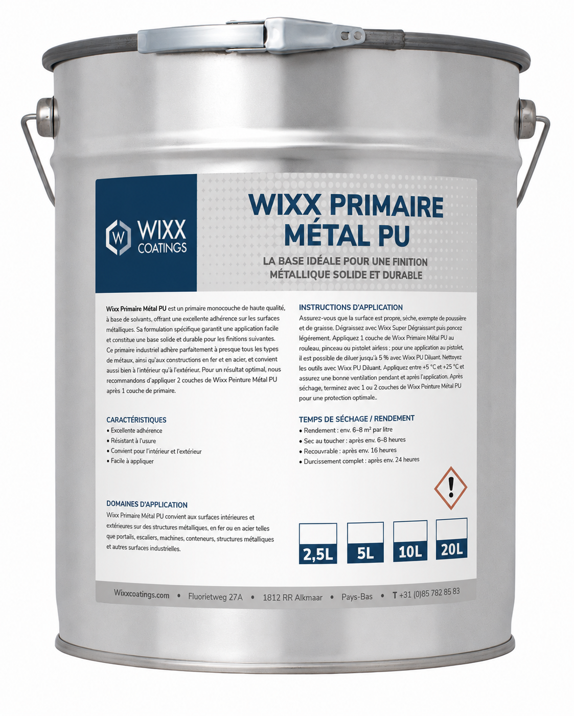 Wixx Primaire Métal PU