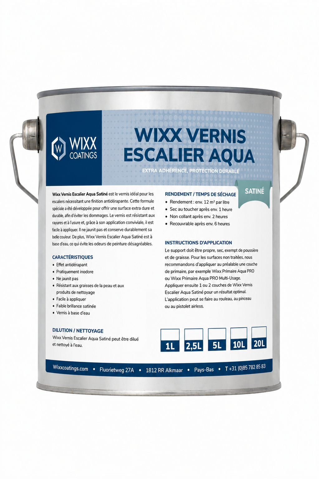 Wixx Vernis Escalier Aqua Satiné