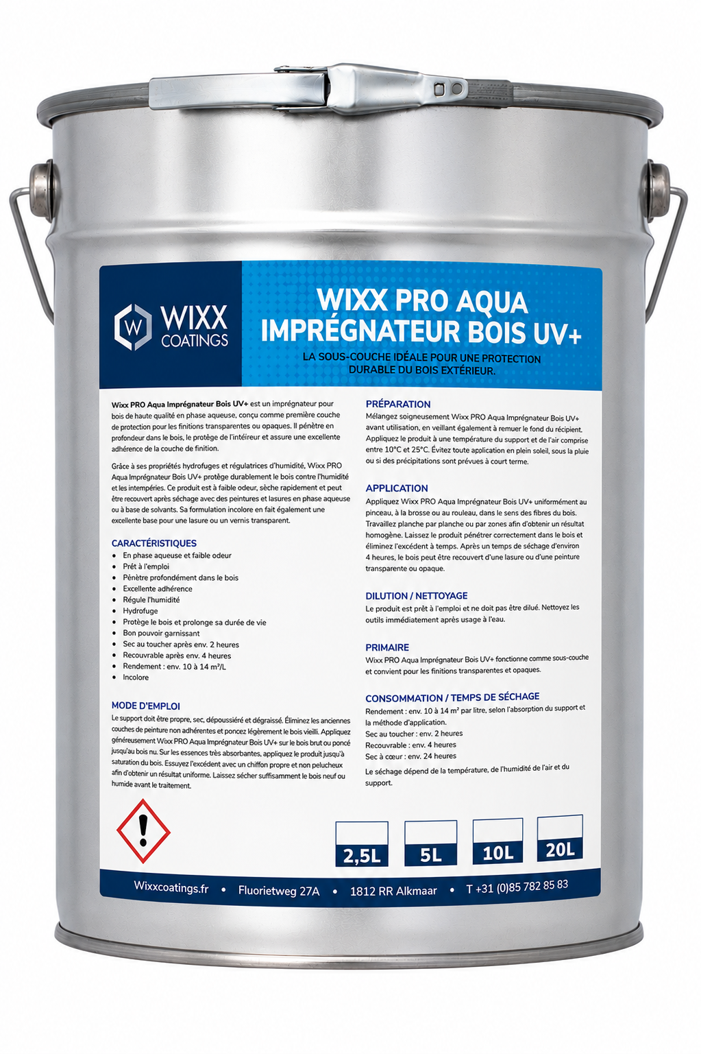 Wixx PRO Aqua Imprégnateur Bois UV+