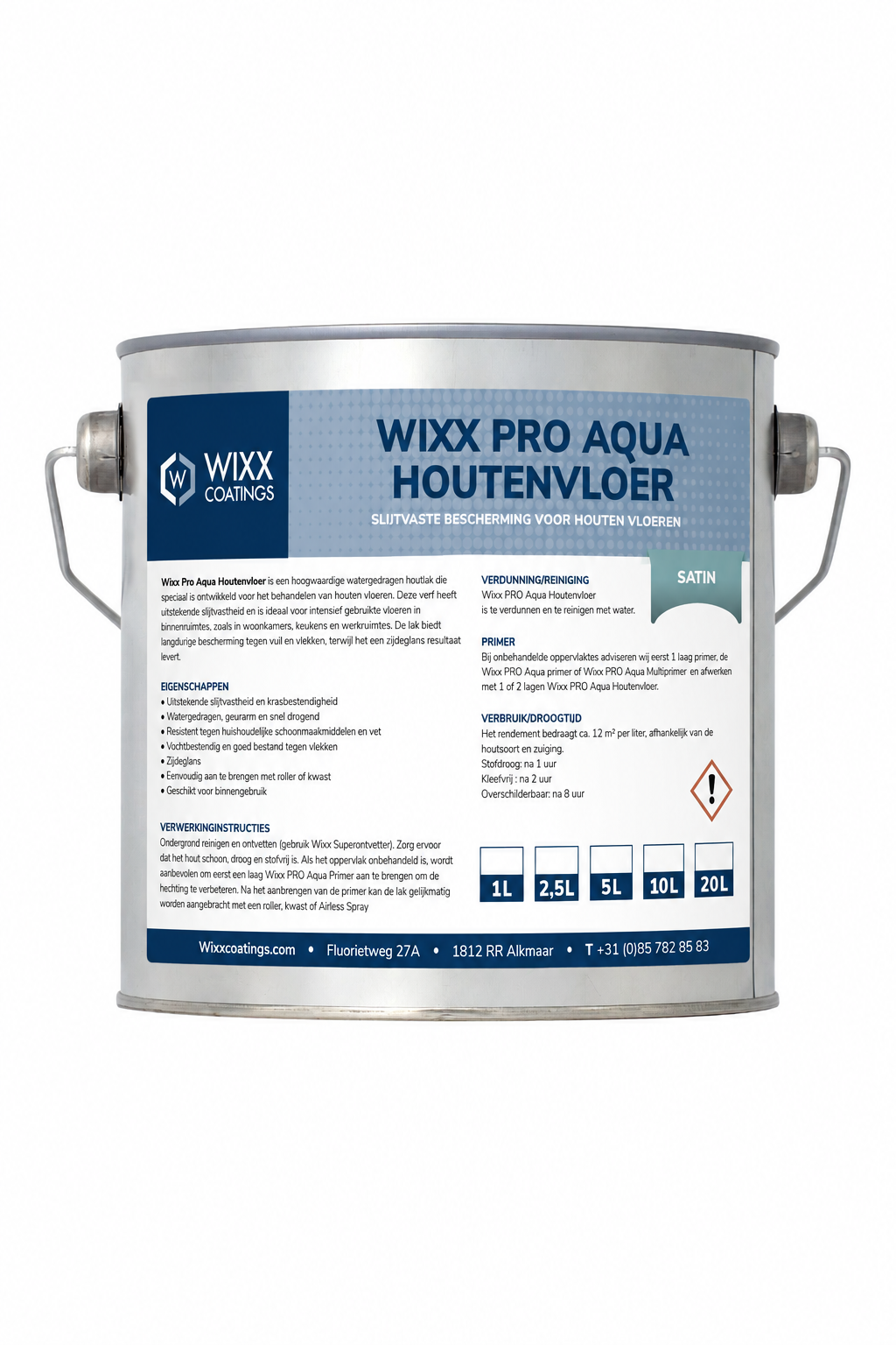 Wixx PRO Aqua Wood Floor Lacquer Satin